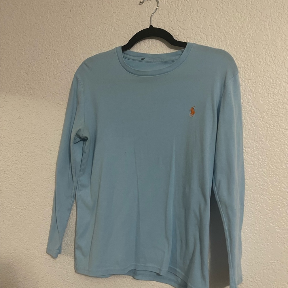Polo by Ralph Lauren Sky Blue Long Sleeve Tee